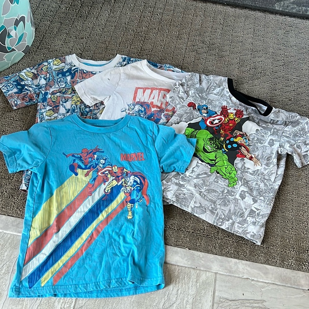 Boys Marvel Shirt Bundle